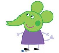 STAR CUTOUTS Figurine en carton Peppa pig - Emily l'Elephant déguisée en zombie vert Hauteur 75 cm Multicolors