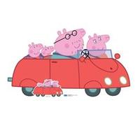 STAR CUTOUTS Figurine en carton Peppa Pig Family Car en voiture Hauteur 95 cm Rouge G