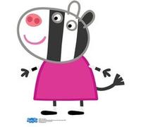 STAR CUTOUTS Figurine en carton peppa pig - Zoe le Zèbre Hauteur 68 cm Multicolors