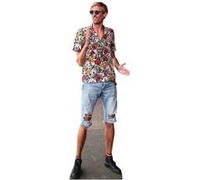STAR CUTOUTS Figurine en carton Peter Crouch Ancien Footballeur en chemise à fleurs - Haut 194 cm Multicolors G