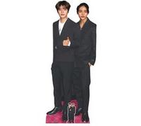 STAR CUTOUTS Figurine en carton - Seungmin Et Hyunjin chanteurs groupe Stray Kids- Haut 180 cm Blanc G