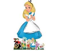 STAR CUTOUTS Lot de Figurines en carton - Alice au Pays des Merveilles - Alice et 6 Mini-Figurines - Haut 134 cm Multicolors G