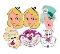 STAR CUTOUTS Masque en carton 6 masques - Alice au pays des merveilles et ses amis - Disney Multicolors G