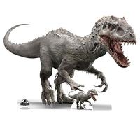 STAR CUTOUTS SC1284 Figurine de dinosaure Jurassic World Indominus Rex (vue latérale) 92 cm de haut, multicolore