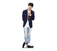 STAR CUTOUTS - Silhouette en carton grandeur nature de Kim Seok (Jin) de Bangtan Boys avec cravate rouge, multicolore - CS748