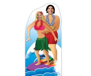 Star Cutouts - Stsc133 - Figurine Géante Passe-Tête en - Couple De Surfeur 186 Cm