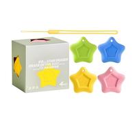 Star Erasers Set de papeterie anti-perte, adorable outil à crayons Sturdy School, organiseur de bureau compact 3 x 3 x 1 cm
