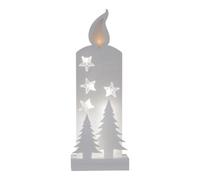 Star Star Applique LED pour fenêtre 650-17 blanc 13 × 36 cm Quantité:1