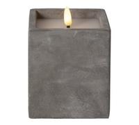 Star Star Bougie LED vacillante grise 8,5 x 11 cm Quantité:1