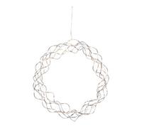 Star Star Couronne décorative LED 690-37 chromée env. 30 cm Quantité:1
