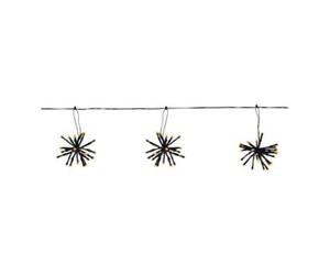 Star Star Guirlande lumineuse LED Ø 10 cm 4 m noire IP44 Quantité:1