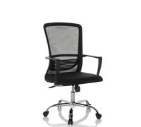 HJH Office Chaise de bureau STAR-TEC S – maille/tissu, dossier respirant, noir