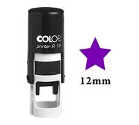 STAR Timbre auto-encrage Mini Rubber ronde enseignants décoratifs Timbres 12mm