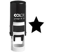 STAR Timbre auto-encrage Mini Rubber ronde enseignants décoratifs Timbres 12mm