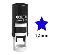 STAR Timbre auto-encrage Mini Rubber ronde enseignants décoratifs Timbres 12mm