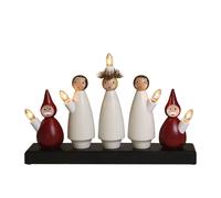 Star Trading Arche de bougies Lucia Choir blanc-rouge