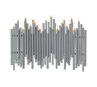 Star Trading Bougeoir de l'avent Note 25x35 cm Gris