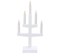 Star Trading Bougeoir de l'avent Trapp 46 cm Blanc