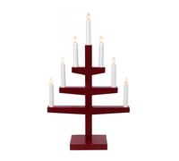 Star Trading Chandelier Trapp 54 cm rouge
