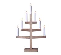Star Trading Chandelier Trapp 54 cm teinté brun