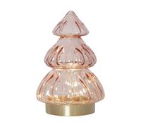 Star Trading Décoration de table Abete éclairage de Noël 18 cm Rose