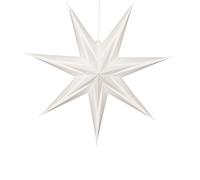 Star Trading Étoile en papier Holly 60 cm Blanc