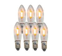 Star Trading Lampe de rechange E10 LED filament intérieur lot de 7 2100K