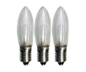 Star Trading Lampe de rechange E10 universal-LED extérieur lot de 3 0.2W 2100K non dimmable