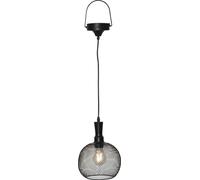 Star Trading Lampe solaire à LED suspendue noire 19x24cm 481-70