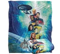 Star Trek 30 Crew Silky Touch Super Soft Throw Blanket 152 X 127 Cm, White
