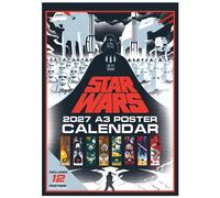 Star Wars Calendrier mural officiel 2027 A3 42 cm x 30 cm Début septembre