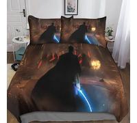 Star Wars Housse De Couette Avec Taies D'oreiller,Mode Unique D Imprim¿¿ Microfibre Literie Parure De Lit Linge De Lit,The Mandalorian Housse De Couett