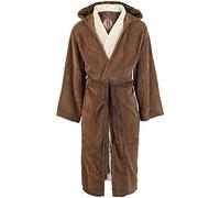 Star Wars Jedi Unisex Bathrobe Brown-Beige, seitlichen Eingrifftaschen, Stickerei Regular