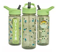 Star Wars Mandalorian Autocollant personnalisé pour bouteille d'eau paille 500 ml - Produit officiel Star Wars par Polar Gear, réutilisable pour enfants, sans BPA, Tritan - Vert