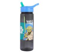 Star Wars Polar Gear Bouteille d'eau de 600 ml avec paille et poignée de transport avec Yoda et Dark Vador pour enfants ou adultes à l'école, la salle de sport, le travail en polypropylène