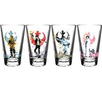 Star Wars Rebels Pint Glass Set - 16 oz. Glass Capacity - Set of 4 Glasses - Classic Shape