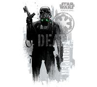 Star Wars Rogue One Death Trooper Grunge Poster Maxi, Multicolore