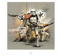 Star Wars Rogue One - STORMTROOPERS PROFILE - Art Print - 40x40cm - AFFICHE G