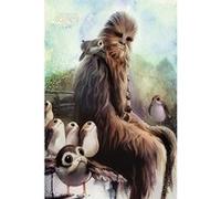 Star Wars - The Last Jedi / Chewbacca & Porgs - 61x91,5 cm - AFFICHE / POSTER G