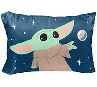 Star Wars The Mandalorian Hello Grogu 1 Single Reversible Pillowcase - Double-Sided Kids Super Soft Bedding (Official Star Wars Product)
