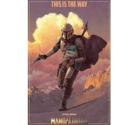 Star Wars The Mandalorian - (on The Run) Unisexe Poster Multicolore, Papier,