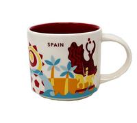 Starbucks Espagne Vous Êtes Ici Yah Collection Tasse À Café Blanc
