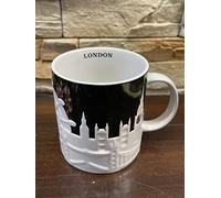 Starbucks Mug London en relief Hauteur 10,5 cm Diamètre 9,3 cm Passe au lave-vaisselle et au micro-ondes
