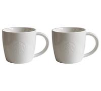 STARBUCKS Série Fore Here Lot de 2 Verres à Pied Blanc - 4 - Short/8oz/227ml