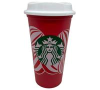 Starbucks Tasse mug de voyage réutilisable pour fêtes de Noël Grande Moyenne, 473 ml