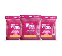 Stardrops The Pink Stuff Miracle Lot de 9 tampons de Nettoyage en Microfibre durables Double Face pour Les Taches tenaces et Les saletés Quotidiennes