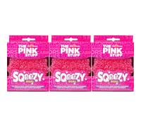 Stardrops - The Pink Stuff - SQeeZY Miracle Double Face Scrubber Sponge Solution Anti-Rayures pour Un Nettoyage Ultime de la Maison - Parfait pour Les Cuisines, salles de Bains et Une Utilisation en