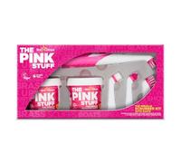 Stardrops The Pink Stuff - The Miracle Scrubber Kit - 2 pots de pâte de nettoyage Miracle avec outil à récurer électrique et 4 têtes de brosse de nettoyage, ensemble de 6 pièces