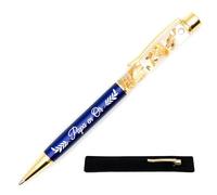 StarMaker Stylo gravé Papa en Or avec étui tissu - Stylo en métal à la feuille d'or - Idée cadeau fête des pères original et chic