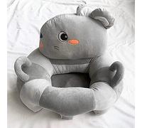 Starnearby Coussin de Canapé Bébé sans Rembourrage - Assise Enfant en Peluche Forme Animal - Housse de Siège et Siège de Sol pour Apprendre à S'asseoir